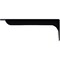 Ekena Millwork Embrey Steel Bracket, Powder Coated Black 2"W x 18"D x 6 1/2"H BKTM02X18X06EBPBL - alternate 3